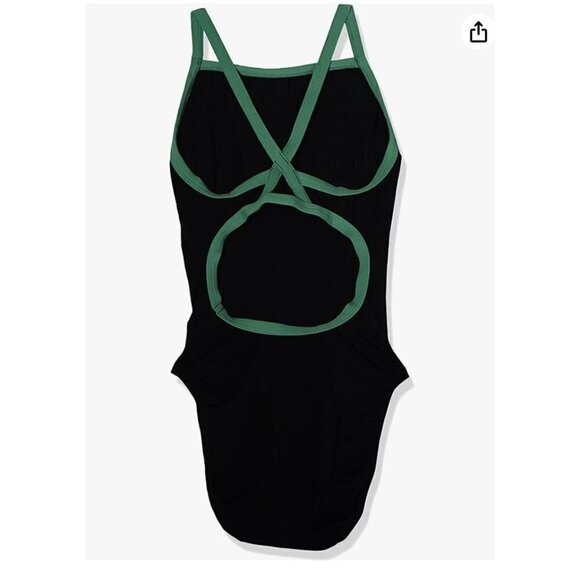 Speedo Solid Black One Piece Endurance Swimsuit Sz 28 - Picture 2 of 8